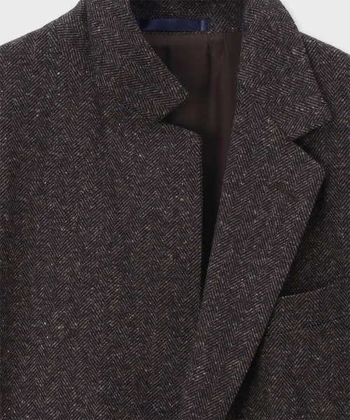 ヘリンボーン シングル2ボタンジャケット / 253108 2169KN（テーラード
