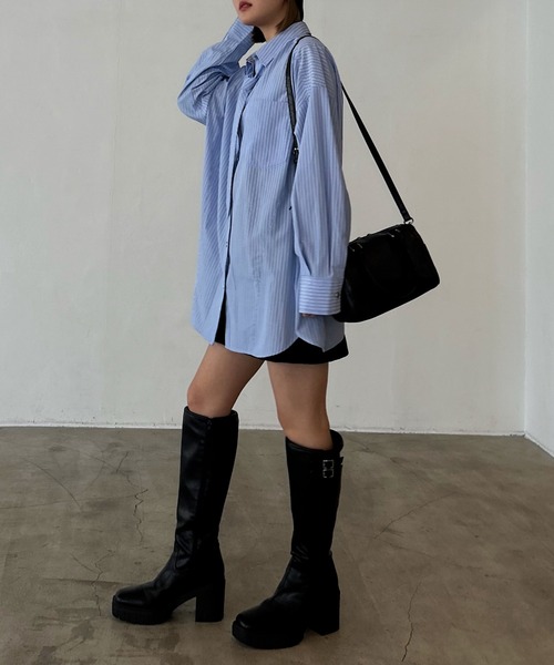 PAGEBOY(ページボーイ)の「ネクタイツキ2WAYシャツ/ボウタイ(シャツ/ブラウス・レディース・チェック/ストライプ・FREE)」の8枚目の写真