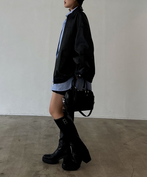 PAGEBOY(ページボーイ)の「ネクタイツキ2WAYシャツ/ボウタイ(シャツ/ブラウス・レディース・チェック/ストライプ・FREE)」の4枚目の写真