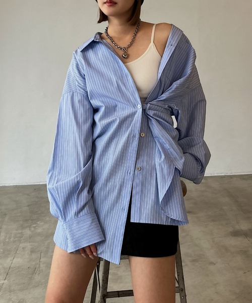 PAGEBOY(ページボーイ)の「ネクタイツキ2WAYシャツ/ボウタイ(シャツ/ブラウス・レディース・チェック/ストライプ・FREE)」の11枚目の写真