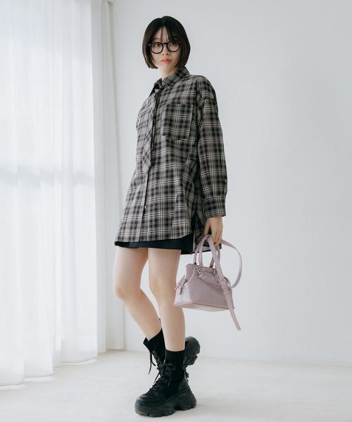 PAGEBOY(ページボーイ)の「ネクタイツキ2WAYシャツ/ボウタイ(シャツ/ブラウス・レディース・チェック/ストライプ・FREE)」の13枚目の写真