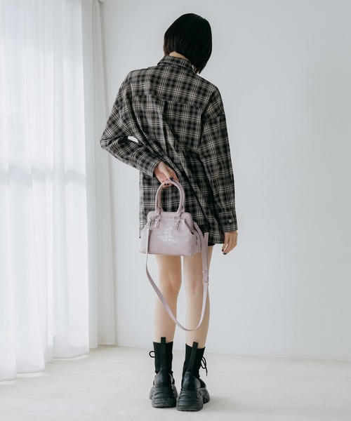 PAGEBOY(ページボーイ)の「ネクタイツキ2WAYシャツ/ボウタイ(シャツ/ブラウス・レディース・チェック/ストライプ・FREE)」の14枚目の写真