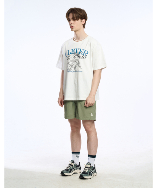 CLEVER FIELD(クレバーフィールド)の「クレバー ロゴ エスレジャー ショーツ _カーキ(その他パンツ・メンズ・その他・MEDIUM/LARGE)」の2枚目の写真