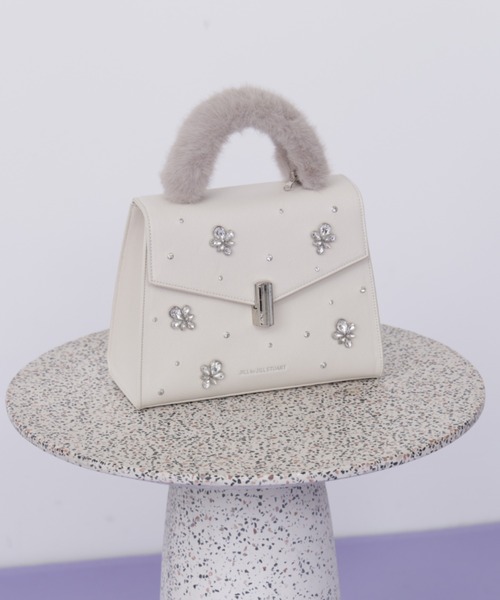 ◇ランダムビジューファーハンドルバッグ（ハンドバッグ）｜JILL by