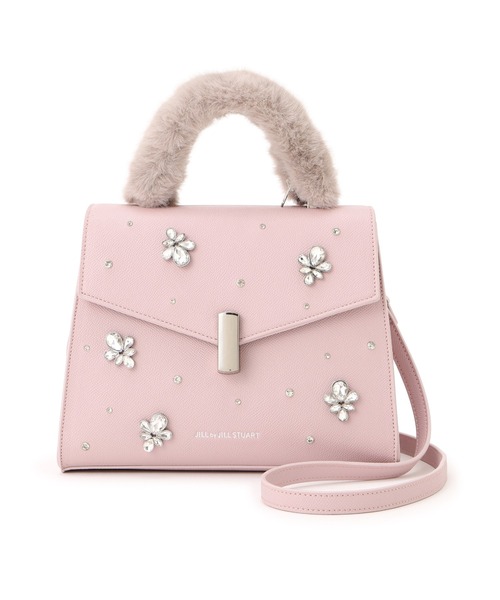 ◇ランダムビジューファーハンドルバッグ（ハンドバッグ）｜JILL by