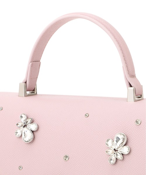 JILL by JILL STUART（ジルバイジルスチュアート）の「◇ランダムビジューファーハンドルバッグ（ハンドバッグ・レディース・レッド/ピンク/ホワイト/グレー・FREE）」の22枚目の写真