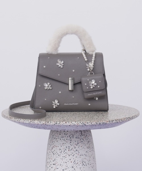 ◇ランダムビジューファーハンドルバッグ（ハンドバッグ）｜JILL by