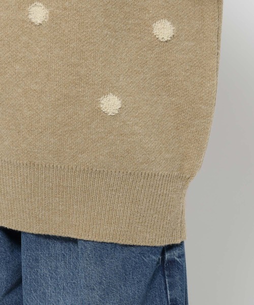 セール】ドットジャガードニットプルオーバー 625139（ニット/セーター