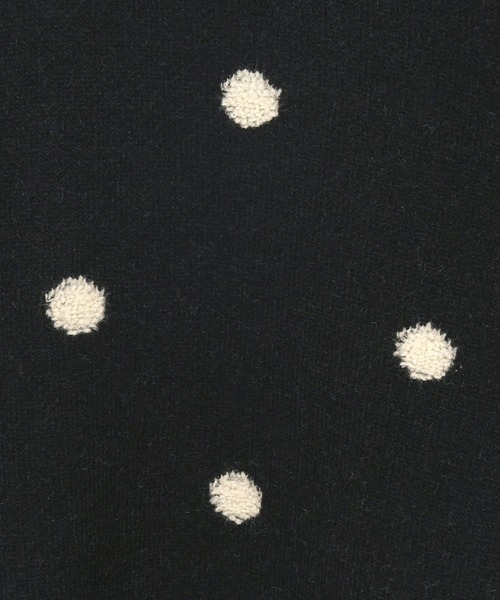 LOWRYS FARM（ローリーズファーム）の「ドットジャガードニットプルオーバー 625139（ニット/セーター・レディース・ブラック/ゴールド/グレー・FREE）」の6枚目の写真