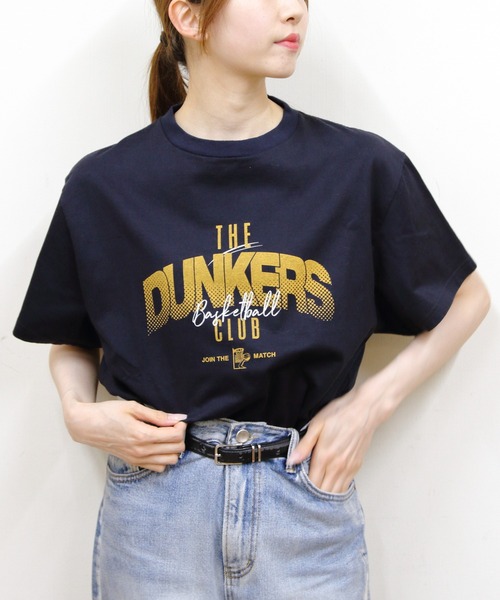 THE SHINZONE(ザ シンゾーン)の「THE SHINZONE/シンゾーン バスケットボールチームTEE BASKETBALL TEAM TEE 26MMSCU07(Tシャツ/カットソー・レディース・グレー/ホワイト/ネイビー・FREE)」の1枚目の写真