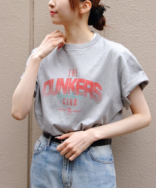 THE SHINZONE(ザ シンゾーン)の「THE SHINZONE/シンゾーン バスケットボールチームTEE BASKETBALL TEAM TEE 26MMSCU07(Tシャツ/カットソー・レディース・グレー/ホワイト/ネイビー・FREE)」の3枚目の写真