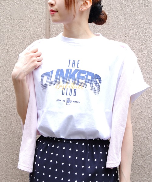 THE SHINZONE(ザ シンゾーン)の「THE SHINZONE/シンゾーン バスケットボールチームTEE BASKETBALL TEAM TEE 26MMSCU07(Tシャツ/カットソー・レディース・グレー/ホワイト/ネイビー・FREE)」の2枚目の写真