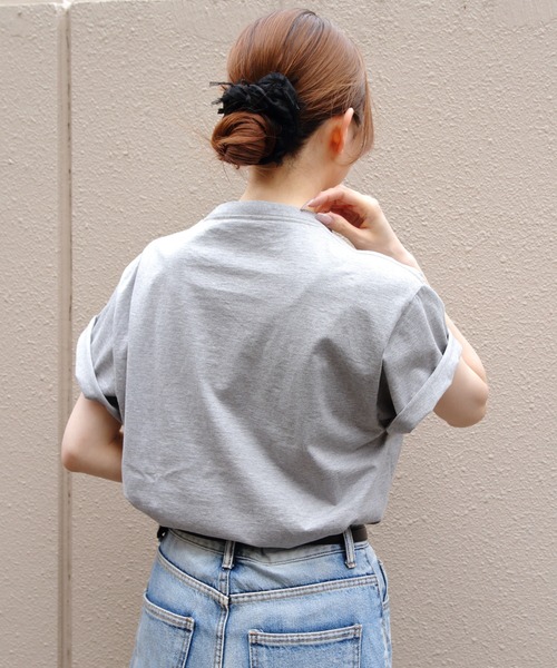 THE SHINZONE(ザ シンゾーン)の「THE SHINZONE/シンゾーン バスケットボールチームTEE BASKETBALL TEAM TEE 26MMSCU07(Tシャツ/カットソー・レディース・グレー/ホワイト/ネイビー・FREE)」の9枚目の写真