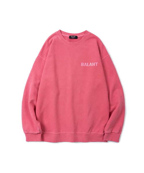BALANT(バラント)の「ピグメントリボンベーシックスウェットシャツ - ピンク(スウェット・メンズ・その他・MEDIUM/LARGE)」の1枚目の写真
