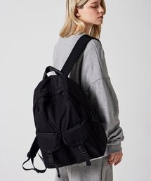 BSMT（ベースメントアーカイブ）の「Washed nylon two-pocket backpack（バックパック/リュック）」