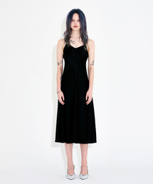 WARDOG（ワドッグ）の「Bias cut acetate drift slit dress black（ワンピース）」