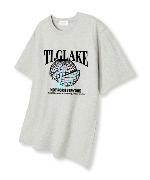 TI.GLAKE(ティーグレイク)の「ナットフォーエブリワン オーバーサイズ 半袖Tシャツ オートミール(Tシャツ/カットソー・メンズ・その他・LARGE/X-LARGE/XX-LARGE)」の1枚目の写真