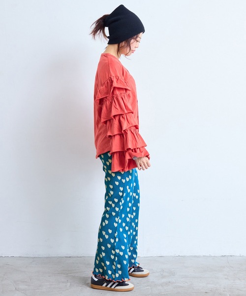 MARKEY'S（マーキーズ）の「ソウガラワッフルフレアーパンツ/おとな（その他パンツ・レディース・ブルー系その他/ホワイト系その他/グレー系その他/イエロー系その他・160cm）」の10枚目の写真