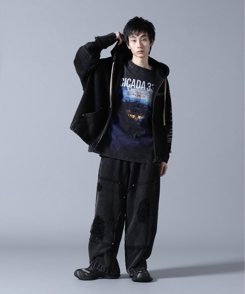 DANKE SCHON（ダンケシェーン）の「DankeSchon/ダンケシェーン/490 CHEMICAL ZIP HOODIE IRONCROSS（パーカー・メンズ・ブラック・M/L）」の17枚目の写真