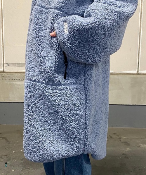 merrylatte（メリーラテ）の「ソフトボアパイピングコート【Primaras】（その他アウター・レディース・ブルー/ブラウン/ホワイト・M/L/XL）」の10枚目の写真