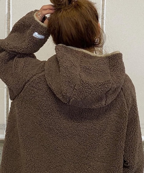 merrylatte（メリーラテ）の「ソフトボアパイピングコート【Primaras】（その他アウター・レディース・ブルー/ブラウン/ホワイト・M/L/XL）」の18枚目の写真