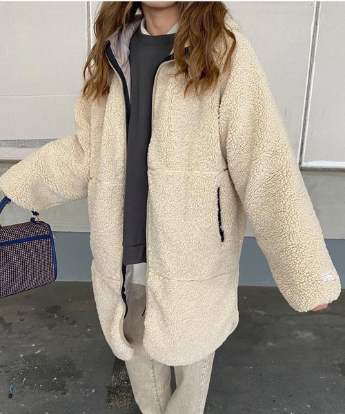 merrylatte（メリーラテ）の「ソフトボアパイピングコート【Primaras】（その他アウター・レディース・ブルー/ブラウン/ホワイト・M/L/XL）」の22枚目の写真