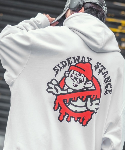 SIDEWAYSTANCE Ghostbusters меховой пуловер подкладка — флисовый пуловер