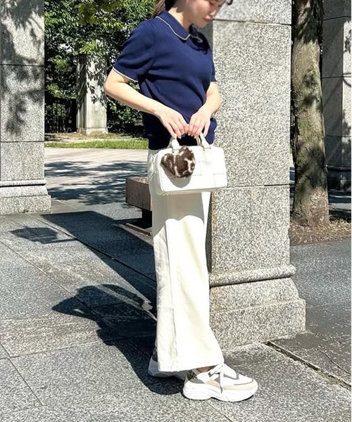 +diana(プラスダイアナ)の「【軽量】厚底ダッドスニーカー(スニーカー・レディース・アイボリー/ダークベージュ・23.5cm/24.0cm/25.5cm/25.0cm/24.5cm/21.5cm/22.0cm/22.5cm/23.0cm)」の3枚目の写真