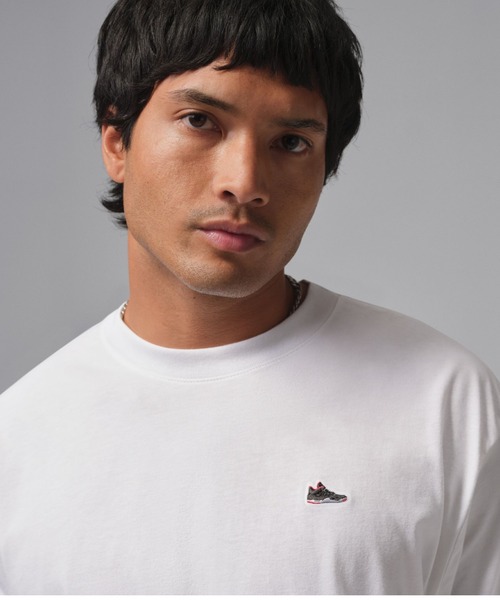 JORDAN BRAND(ジョーダンブランド)の「JORDAN BRAND SNEAKER PATCH SS CREW T-SHIRT / ジョーダン ブランド スニーカー パッチ S/S クルー T-シャツ / NIKE【SP】(Tシャツ/カットソー・メンズ・ブラック/ホワイト・M/S/XXL/XL/L)」の7枚目の写真