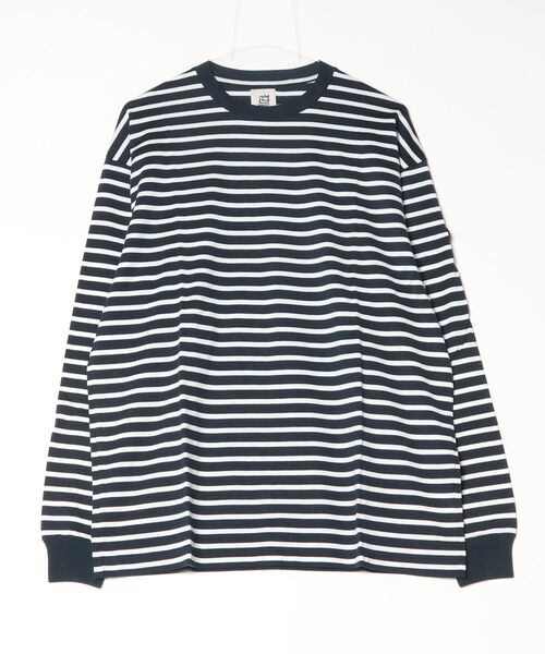NNBF(エヌエヌビーエフ )の「NNBF BORDER L/S T-SHIRTS(Tシャツ/カットソー・メンズ・ブルー系その他/グレー/ブラック/ネイビー・MEDIUM/LARGE/X-LARGE)」の3枚目の写真