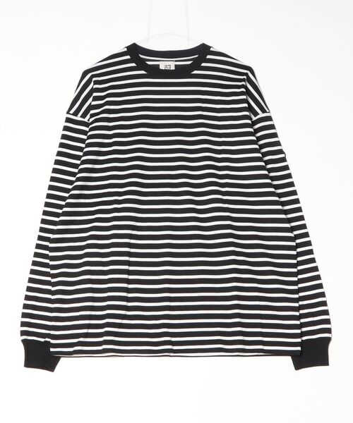 NNBF(エヌエヌビーエフ )の「NNBF BORDER L/S T-SHIRTS(Tシャツ/カットソー・メンズ・ブルー系その他/グレー/ブラック/ネイビー・MEDIUM/LARGE/X-LARGE)」の2枚目の写真