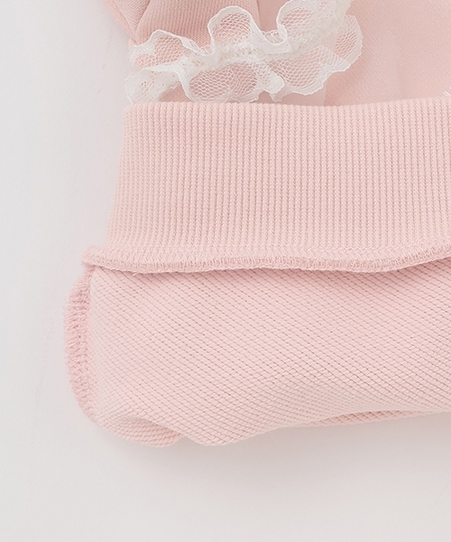 Lycee mine（リセマイン）の「【Lycee mine バレエシリーズ】キャミドッキンクスウェット（スウェット・キッズ・ベビーピンク/ライトブルー/トップグレー/クリーム/バイオレット・130cm/140cm/150cm/100cm/110cm/120cm）」の15枚目の写真