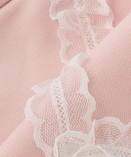 Lycee mine（リセマイン）の「【Lycee mine バレエシリーズ】キャミドッキンクスウェット（スウェット・キッズ・ベビーピンク/ライトブルー/トップグレー/クリーム/バイオレット・130cm/140cm/150cm/100cm/110cm/120cm）」の16枚目の写真