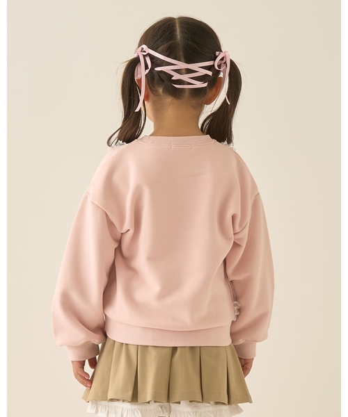 Lycee mine(リセマイン)の「【Lycee mine バレエシリーズ】キャミドッキンクスウェット【子供服】【キッズ】【女の子】(スウェット・キッズ・ベビーピンク/ライトブルー/トップグレー/クリーム/バイオレット・130cm/140cm/150cm/100cm/110cm/120cm)」の14枚目の写真