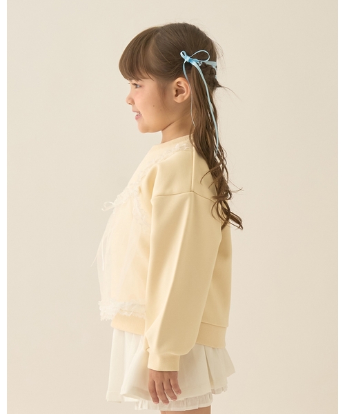 Lycee mine(リセマイン)の「【Lycee mine バレエシリーズ】キャミドッキンクスウェット【子供服】【キッズ】【女の子】(スウェット・キッズ・ベビーピンク/ライトブルー/トップグレー/クリーム/バイオレット・130cm/140cm/150cm/100cm/110cm/120cm)」の12枚目の写真