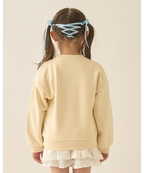 Lycee mine(リセマイン)の「【Lycee mine バレエシリーズ】キャミドッキンクスウェット【子供服】【キッズ】【女の子】(スウェット・キッズ・ベビーピンク/ライトブルー/トップグレー/クリーム/バイオレット・130cm/140cm/150cm/100cm/110cm/120cm)」の11枚目の写真