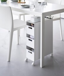 tower（タワー）の「＜tower＞収納バスケットワゴン 3段（収納グッズ）」