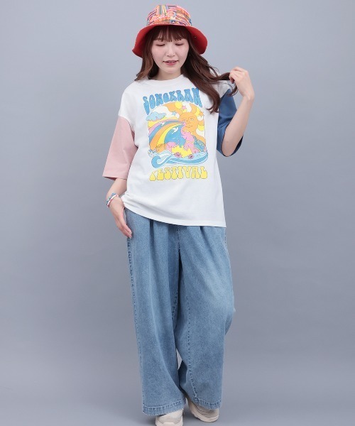 チチカカ（チチカカ）の「カラフルソンクラーンプリントＴシャツ【ユニセックス】（Tシャツ/カットソー・メンズ・カラフル/チャコールグレー・LARGE/MEDIUM）」の6枚目の写真