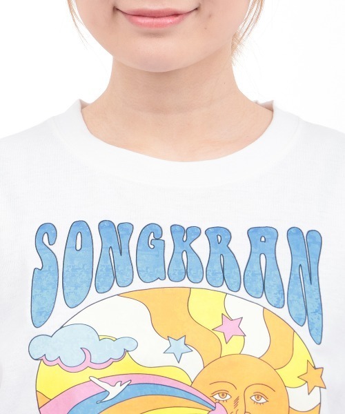 チチカカ（チチカカ）の「カラフルソンクラーンプリントＴシャツ【ユニセックス】（Tシャツ/カットソー・メンズ・カラフル/チャコールグレー・LARGE/MEDIUM）」の11枚目の写真