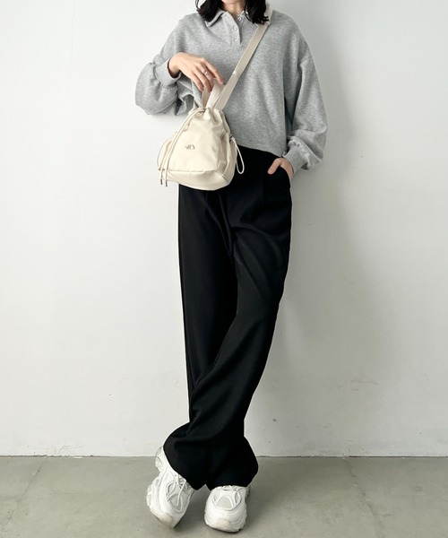 THE NORTH FACE(ザノースフェイス)の「THE NORTH FACE(ザ・ノースフェイス)/軽量 巾着バッグ バケットバッグ ミニショルダーバッグ/BONNEY BUCKET BAG MINI(ショルダーバッグ・レディース・クリーム/ブラック/グレー/ブラック系その他・FREE)」の16枚目の写真