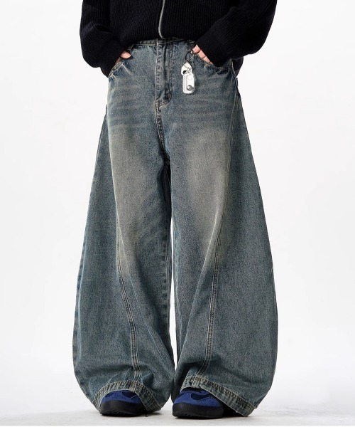 NEW GENTLEMAN（ニュージェントルマン）の「バイカルデニム ワイドバギー バルーン バレル パンツ（デニムパンツ・メンズ・ブルー・M/S/L）」の7枚目の写真