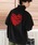VISION STREET WEAR�i���B�W�����X�g���[�g�E�F�A�j�́u�yVISION STREET WEAR/���B�W�����X�g���[�g�E�F�A�zHeart Logo Half ZIP/���O�����X���[�u �n�[�g���S �n�[�t�W�b�v �g���[�i�[ �X�E�F�b�g�i�X�E�F�b�g�j�v�b�u���b�N
