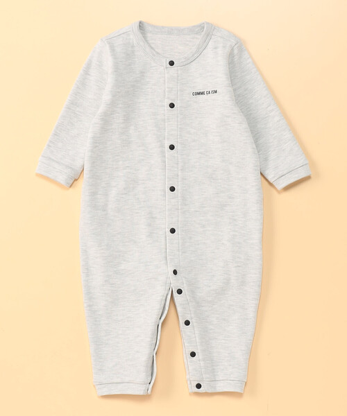 COMME CA ISM（コムサイズム）の「“にっぽんの色”おしりパッチ長袖ツーウェイオール（ロンパース・キッズ・ブラック/グリーン/サックスブルー/オートミール/イエロー・60-80cm）」の2枚目の写真