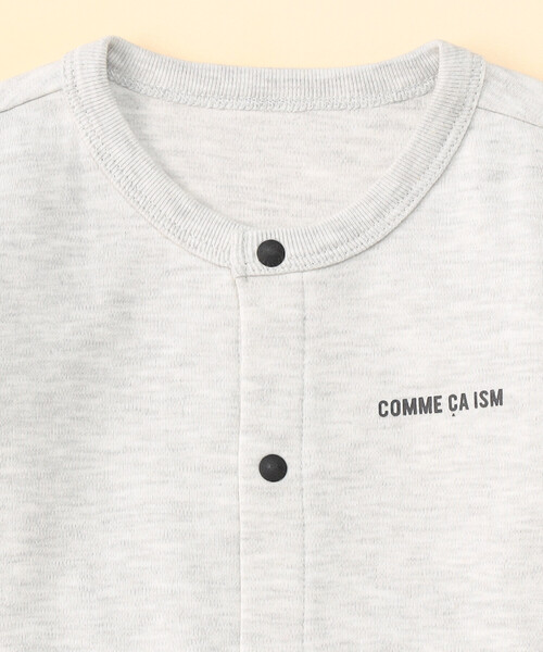 COMME CA ISM（コムサイズム）の「“にっぽんの色”おしりパッチ長袖ツーウェイオール（ロンパース・キッズ・ブラック/グリーン/サックスブルー/オートミール/イエロー・60-80cm）」の8枚目の写真