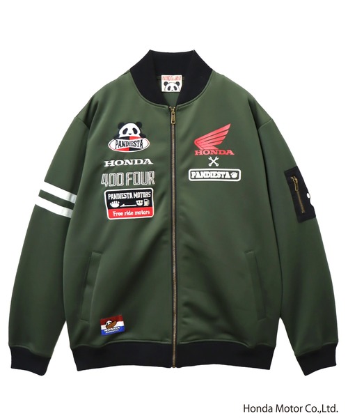 go slow caravan（ゴースローキャラバン）の「Honda×Pandiesta TRANSALP CB400FOUR バイカースタイルジャージ(M2)（ジャージ・メンズ・ブラック/カーキ・XXL/L/XL/M）」の14枚目の写真