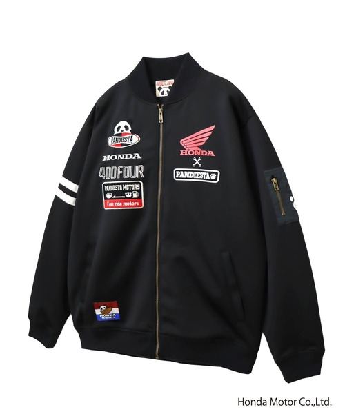 go slow caravan（ゴースローキャラバン）の「Honda×Pandiesta TRANSALP CB400FOUR バイカースタイルジャージ(M2)（ジャージ・メンズ・ブラック/カーキ・XXL/L/XL/M）」の4枚目の写真