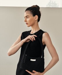 WHITE PROJECT（ホワイトプロジェクト）の「HAND MADE SHOULDER BAG_BLACK（ショルダーバッグ）」