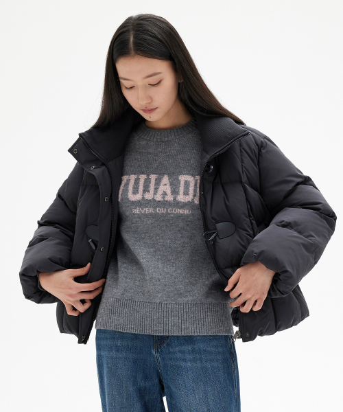MIND BRIDGE WOMEN（マインドブリッジウーマン）の「[W][RDS]ドゥグッド_トグル装飾ショートダウンジャケット - 2カラー（ダウンジャケット/コート・レディース・アイボリー/チャコール・55/66）」の10枚目の写真