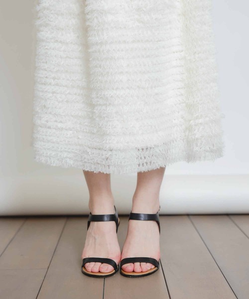 PICCIN PERLA（ピッチンペルラ）の「チュールボリュームスカート（スカート・レディース・ブラック/オフホワイト・M）」の4枚目の写真