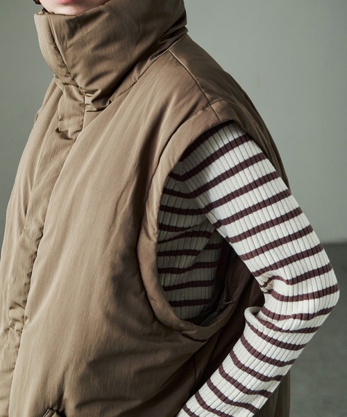 Fashion Letter(ファッションレター)の「T/Nタフタ 2way袖リボン ショートパフジャケット(ダウンジャケット/コート・レディース・アイボリー/モカ/ブラック・M)」の15枚目の写真
